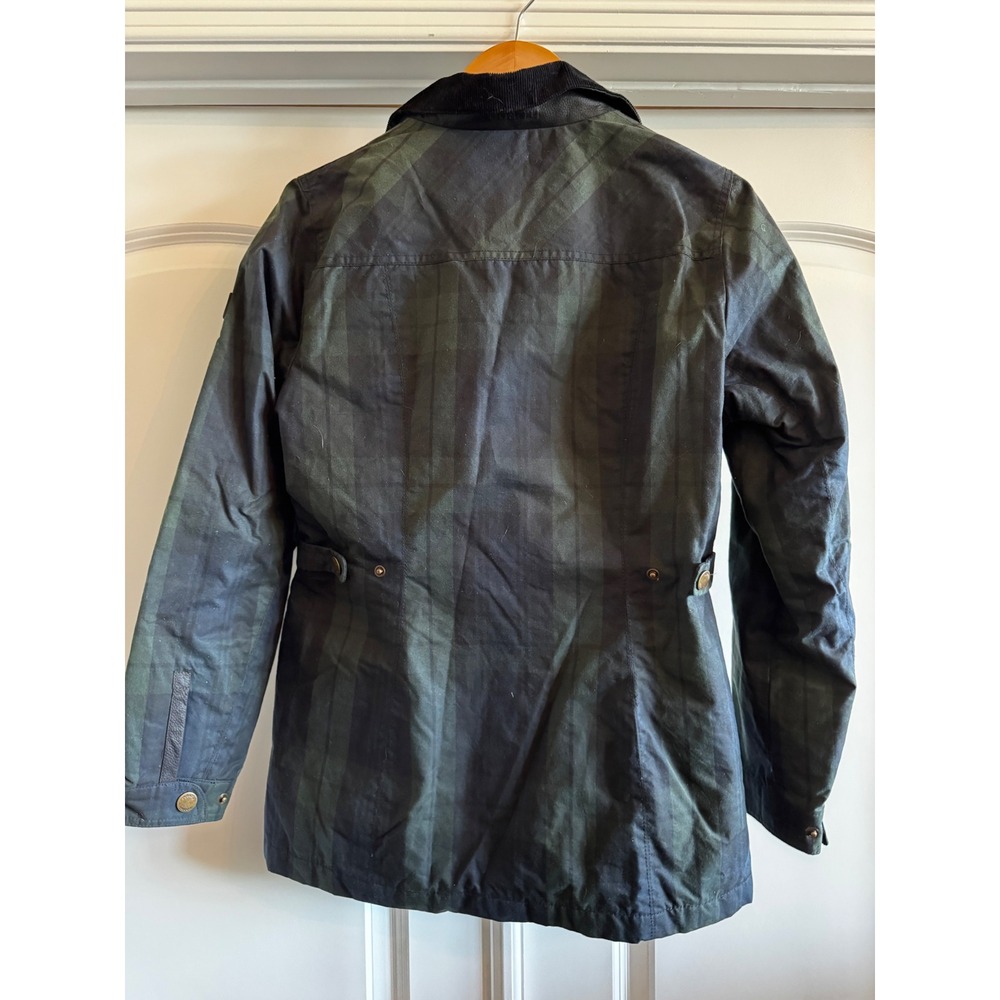 Dubarry Annestown Wax Jacket Black Watch Tartan Green Plaid Primaloft US 6 - Picture 4 of 7